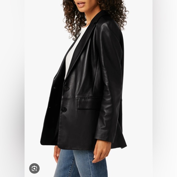 Joe’s Jeans Nina Genuine Leather Jacket Black